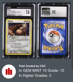 Pokemon EX Power Keepers 13/108 Slaking Holo Rare 2007 Colorless CGC 10 GEM MINT - Image 1
