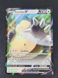 Snorlax V 141/202 Sword & Shield Ultra Rare Holo Pokemon Card - Image 1