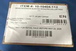 Pokemon TCG Chaos Rising ME04 Dollar Tree Sleeved Booster Sealed Case 24ct - Image 1