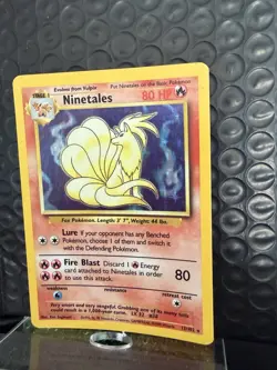 Wizards Ninetales 12/102 Base Set Unlimited Eng 1999 Holo Rare - Image 2