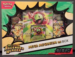 Pokemon TCG - Mega Evolution Ascended Heroes Mega Meganium EX Box - NEW - SEALED - Image 1