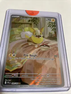Yamper 099/094 Phantasmal Flames Illustration Rare Full Art Pokemon TCG NM/M - Image 1