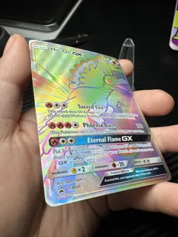 Pokemon: HO-OH GX SM80 Sun & Moon Promo LP SECRET RARE - Image 4