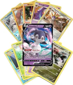 50 Assorted Pokemon Cards Lot - Includes Guaranteed V Card! Great Value! - Image 4