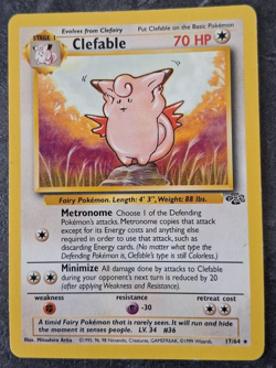 Pokemon TCG Clefable 17/64 Jungle Regular - Image 1