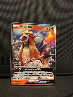 Pokemon TCG Entei GX Holo Ultra Rare Card 10/73 Shining Legends - Image 1