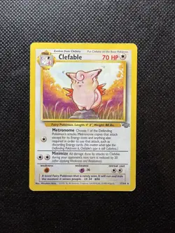Pokemon TCG WOTC Jungle Clefable 17/64 Regular Non Holo Rare Unlimited - Image 1