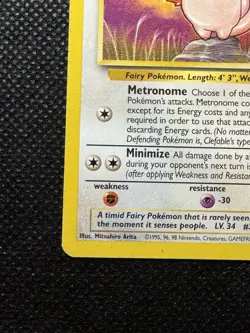 Pokemon TCG WOTC Jungle Clefable 17/64 Regular Non Holo Rare Unlimited - Image 5