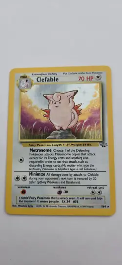 Pokemon TCG Clefable Jungle Card 17/64 Unlimited Rare Holo - Image 3