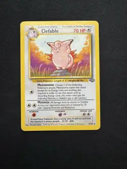Pokemon TCG Clefable Jungle 17/64 Non Holo Rare Vintage WOTC Regular LP-/MP+ - Image 1