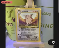 Pokemon TCG Clefable Jungle Card 17/64 Bundle - Image 1