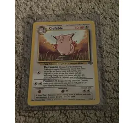 Clefable 17/64 Jungle Rare Pokemon TCG 1999 - Image 1