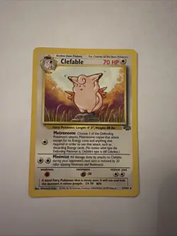 Pokemon TCG Clefable Jungle Card 17/64 Unlimited Rare Non-Holo - Image 1
