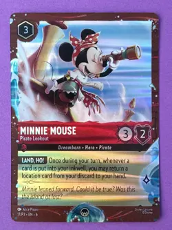 Minnie Mouse Pirate Lookout Disney Cruise Promo Disney Lorcana Promo Cards Foil - Image 1