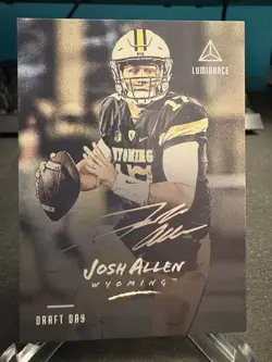 Josh Allen - 2018 Luminance Rookie AUTO on card autograph SILVER #RI-JO BILLS - Image 1