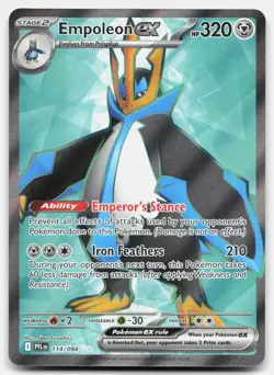 Empoleon ex - NM Near Mint - PFL Phantasmal Flames # 114 - PKMN Pokemon Card - Image 1