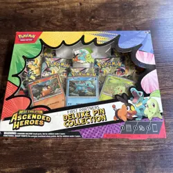 Pokemon TCG Mega Evolution Ascended Heroes Deluxe Pin Collection Promo Kit - Image 1