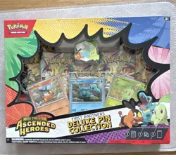 Pokemon TCG Mega Evolution Ascended Heroes Deluxe Pin Collection Promo Kit - Image 1