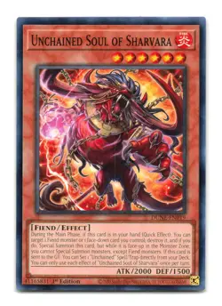 Yugioh Unchained Soul Of Sharvara DUNE-EN019 Single - Image 1