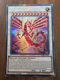Yu-Gi-Oh! RA04-DE061 Feuerroter Drache Collectors Rare NM 1st - Image 1