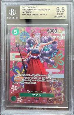 BGS 9.5 Gold Label Yamato OP01-121 SEC SP Alt Art 2023 One Piece Card JPN - Image 1