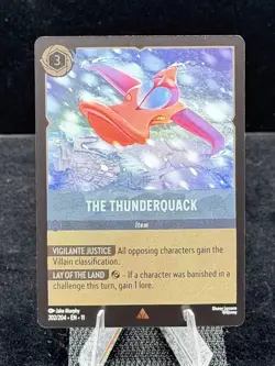 Disney Lorcana-Winterspell-The Thunderquack-#202-Cold Foil-M/NM - Image 4