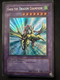 Gaia The Dragon Champion - LOB-125 - Secret Rare - Unlimited - Yugioh LP - Image 1