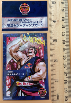 E. Honda Street Fighter 6 Red Bull BC One Capcom Card Japanese - Image 3