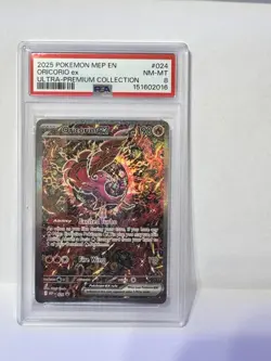 Pokemon 2025 Oricorio ex 024/UU Me: Mega Evolution Promo Holo English PSA 8 - Image 1