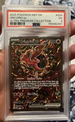 Pokemon TCG Oricorio Ex 024 Me: Mega Evolution Promo Holo EN PSA 3 - Image 1