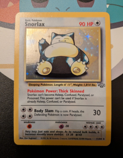 Wizards of the Coast 1999 Jungle Snorlax Holo Rare 11/64 90 HP English - Image 1