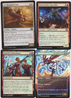 AETHERDRIFT RED/WHITE DECK -40 CARDS MTG MAGIC N-MINT UNPLAYED FOILS CREATURESA3 - Image 1