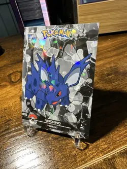 2025 Pokemon Crystal Card Collection Black Dark Edition #033 Nidorino Holo - Image 2