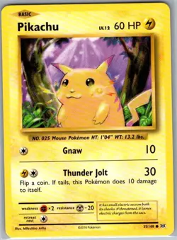 Pikachu 35/108 Non Holo XY - Evolutions - Pokemon Card - NM - Image 1