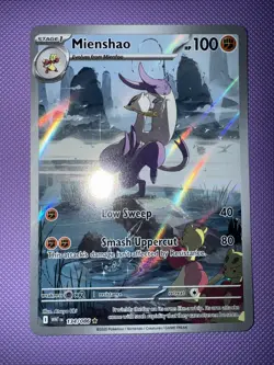 Pokemon Mienshao Illustration Rare Holo 134/086 Sv: White Flare Card Eng NM Mint - Image 1