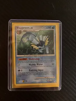 Vaporeon Pokemon Card 2009 Platinum Rising Rivals Rare Regular 34/111 NM - Image 3