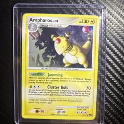 Ampharos Swirl Pokemon Card POP Series 7 1/17 2008 Holo LP+ - Image 3