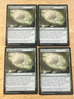 MTG - Malevolent Rumble - x 4 Playset - Modern Horizons 3 - Near Mint - Image 1