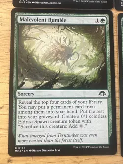 MTG - Malevolent Rumble - x 4 Playset - Modern Horizons 3 - Near Mint - Image 2