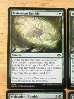 MTG - Malevolent Rumble - x 4 Playset - Modern Horizons 3 - Near Mint - Image 3