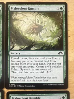 MTG - Malevolent Rumble - x 4 Playset - Modern Horizons 3 - Near Mint - Image 4