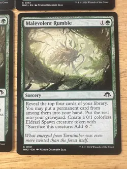 MTG - Malevolent Rumble - x 4 Playset - Modern Horizons 3 - Near Mint - Image 5