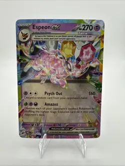 Espeon ex 034/131 Prismatic Evolutions Pokemon Card Tera Full Art Holo NM - Image 1