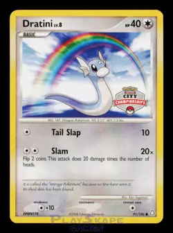 Pokemon Card Dratini 91/146 City Championships Legends Awakened Promo LP 2008 - Image 1