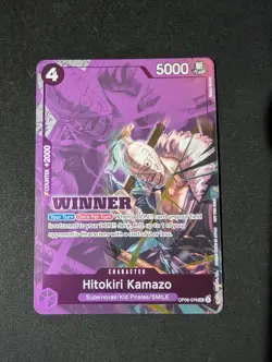 One Piece Card Hitokiri Kamazo OP06-076 - Winner Promo - Image 1