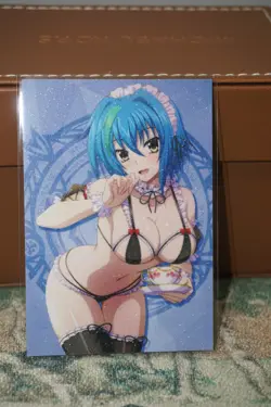 Xenovia Quarta Maid Tea Time High School DxD Sexy Waifu Textured Custom Card - Image 2