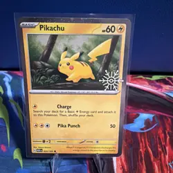 Pikachu - (Holiday Calendar) 025/165 Miscellaneous Cards & Products Holo - Image 1