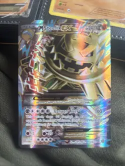 Pokemon Card TCG M Steelix EX (Full Art) 109/114 XY - Steam Siege Holo MP - Image 1