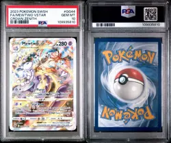 2023 POKEMON SWORD AND SHIELD CROWN ZENITH #GG44 FULL ART MEWTWO VSTAR PSA 10 - Image 3
