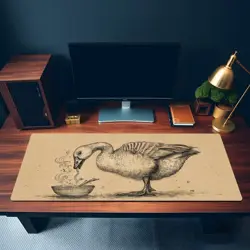 Cute Goose Ramen Playmat - Kawaii Anime Style Gaming Mat for MTG, YuGiOh - Image 3